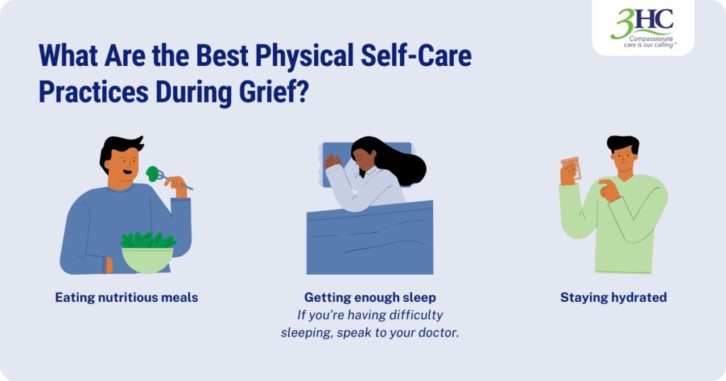 Physical grief self-care tips